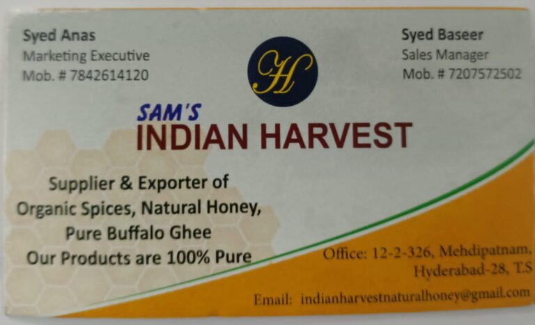 SAM’s Indian Harvest