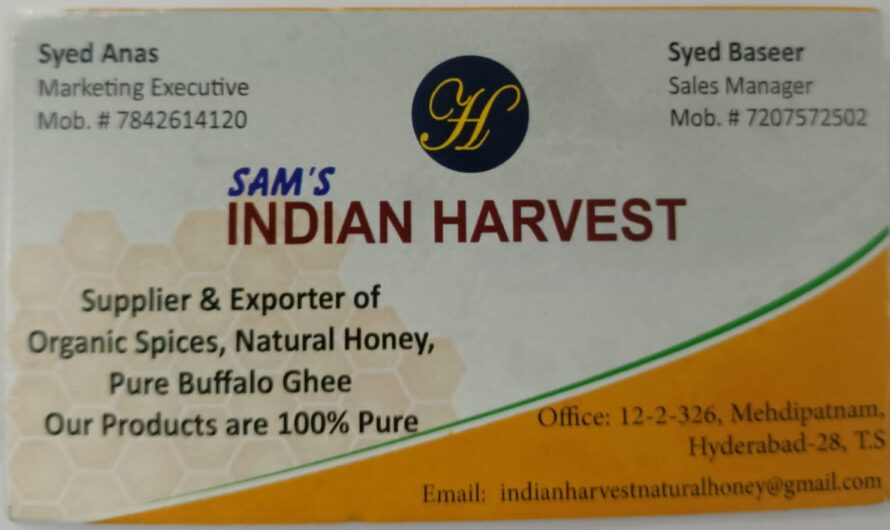 SAM’s Indian Harvest